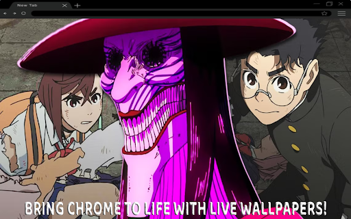Dandadan: Momo Ayase, Okarun Live Wallpaper  from Chrome web store to be run with OffiDocs Chromium online