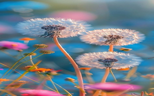 Dandelion wallpaper  from Chrome web store to be run with OffiDocs Chromium online