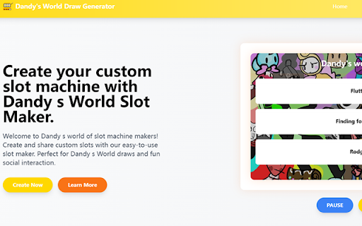 Dandys World Draw Generator  from Chrome web store to be run with OffiDocs Chromium online