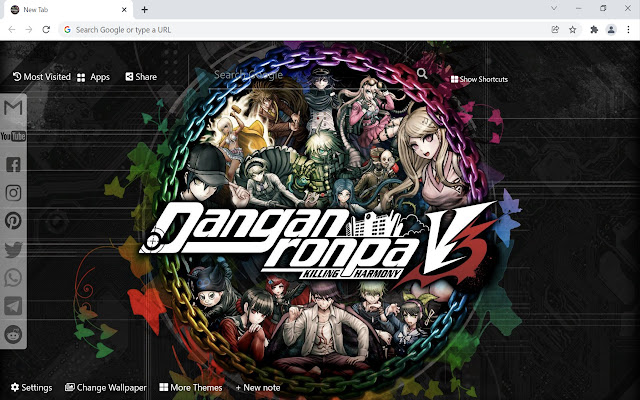 Danganronpa V3 Wallpaper New Tab  from Chrome web store to be run with OffiDocs Chromium online
