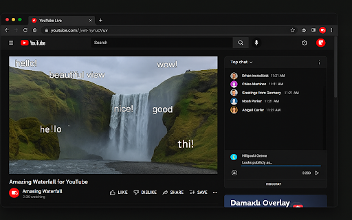 Danmaku Overlay for Youtube from Chrome web store to be run with OffiDocs Chromium online Danmaku Overlay for Youtube from Chrome web store to be run with OffiDocs Chromium online