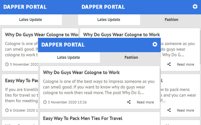 Dapper Portal News Latest Update  from Chrome web store to be run with OffiDocs Chromium online