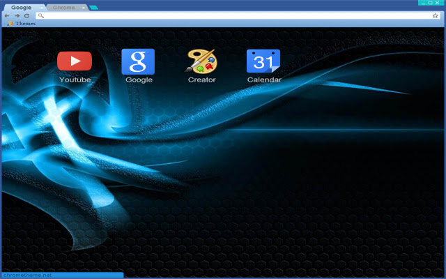 Dark Abstract Blue Theme  from Chrome web store to be run with OffiDocs Chromium online