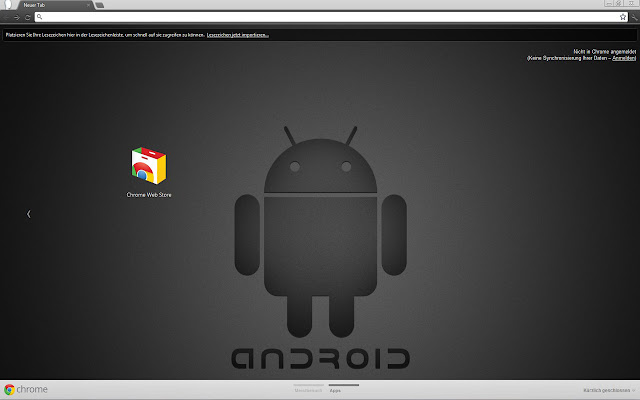 Dark Android Theme  from Chrome web store to be run with OffiDocs Chromium online