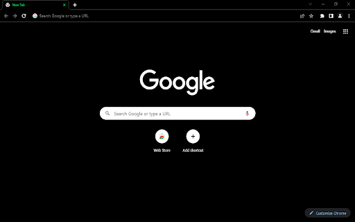 Dark Lime Super Dark Theme  from Chrome web store to be run with OffiDocs Chromium online