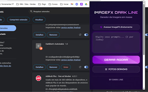 DarklineFx Automator  from Chrome web store to be run with OffiDocs Chromium online