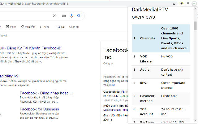 Dark media iptv  from Chrome web store to be run with OffiDocs Chromium online