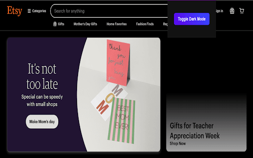 Dark Mode Anywhere  from Chrome web store to be run with OffiDocs Chromium online