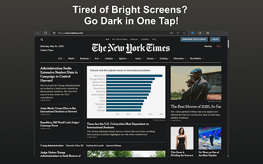 Dark Mode Chrome  from Chrome web store to be run with OffiDocs Chromium online