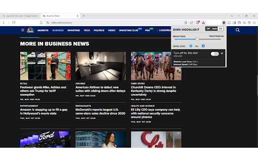 Dark Moonlight  from Chrome web store to be run with OffiDocs Chromium online