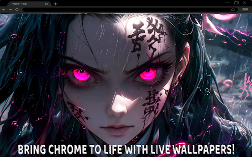Dark Nezuko Kamado Live Wallpaper  from Chrome web store to be run with OffiDocs Chromium online