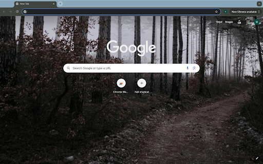 Dark road and forest  from Chrome web store to be run with OffiDocs Chromium online