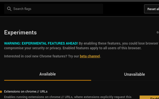 Dark Settings  from Chrome web store to be run with OffiDocs Chromium online