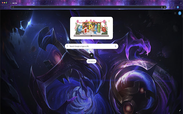 Tema Dark Star Orianna dari toko web Chrome untuk dijalankan dengan OffiDocs Chromium online