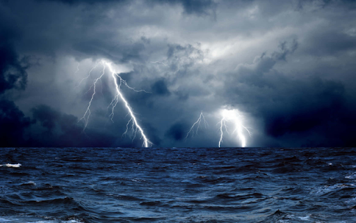 Dark Stormy Ocean  from Chrome web store to be run with OffiDocs Chromium online