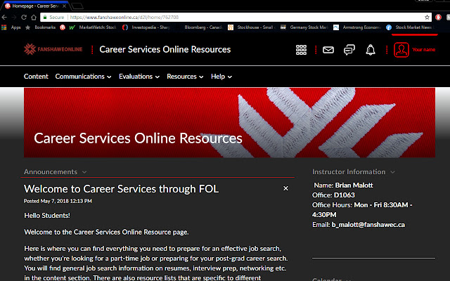 Dark Theme for Fanshawe Online  from Chrome web store to be run with OffiDocs Chromium online