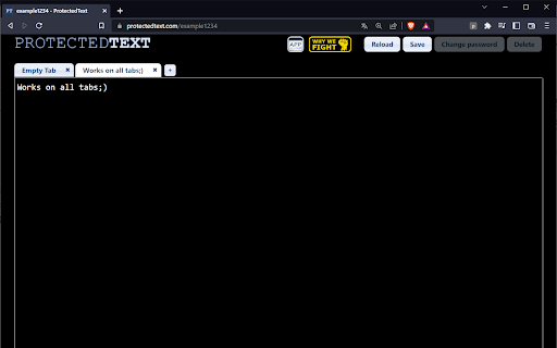 Dark Theme for Protected Text  from Chrome web store to be run with OffiDocs Chromium online