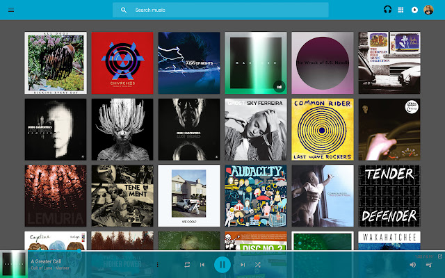 Dark Tiles Theme for Google Play Music  from Chrome web store to be run with OffiDocs Chromium online