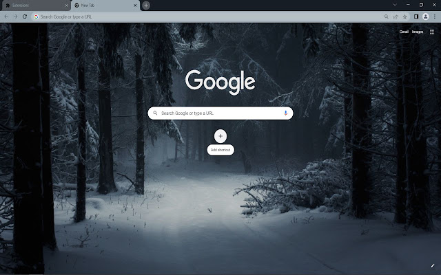 Dark Winter Forest  from Chrome web store to be run with OffiDocs Chromium online