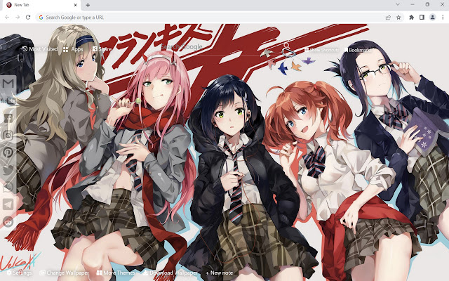 Darling In The Franxx Wallpaper  from Chrome web store to be run with OffiDocs Chromium online