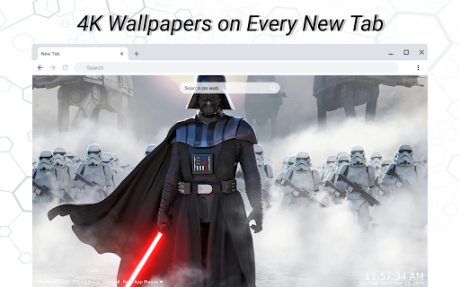 Darth Vader Live Wallpaper  from Chrome web store to be run with OffiDocs Chromium online