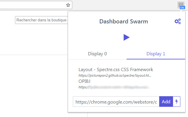 Dashboard Swarm  from Chrome web store to be run with OffiDocs Chromium online