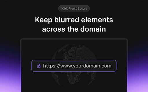 DataBlur  from Chrome web store to be run with OffiDocs Chromium online
