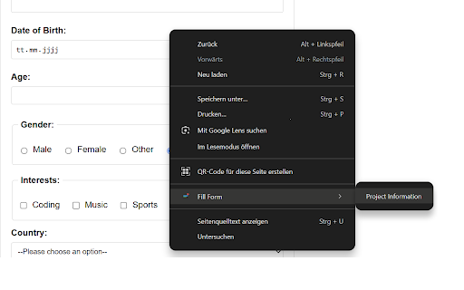 Data FillR  from Chrome web store to be run with OffiDocs Chromium online