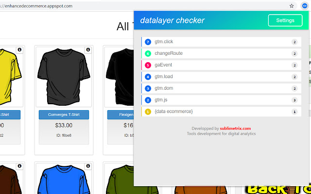 Datalayer Checker  from Chrome web store to be run with OffiDocs Chromium online