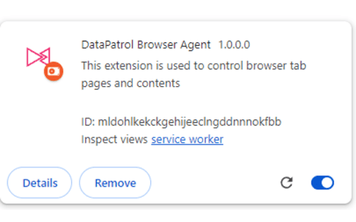 DataPatrol Browser Agent  from Chrome web store to be run with OffiDocs Chromium online