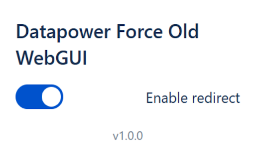 Datapower Force Old WebGUI  from Chrome web store to be run with OffiDocs Chromium online