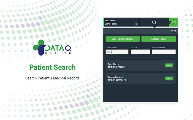 DataQ Health  from Chrome web store to be run with OffiDocs Chromium online
