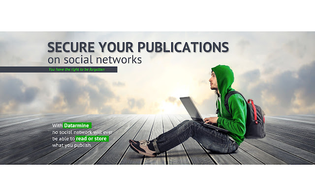 Datarmine, Privacy everywhere with blockchain  from Chrome web store to be run with OffiDocs Chromium online