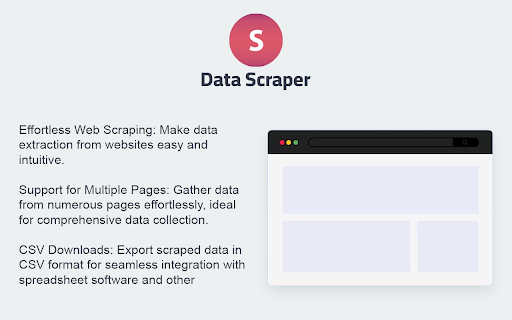 Data Scraper  from Chrome web store to be run with OffiDocs Chromium online