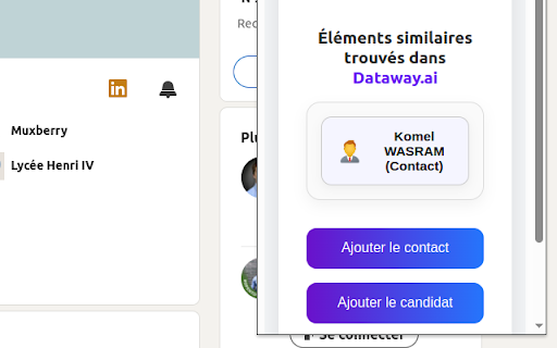 Dataway.ai extension  from Chrome web store to be run with OffiDocs Chromium online