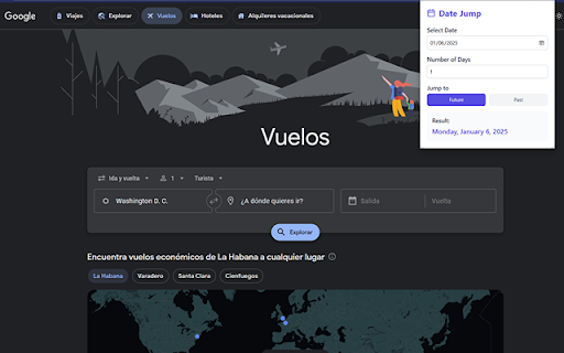 Date Jump  from Chrome web store to be run with OffiDocs Chromium online