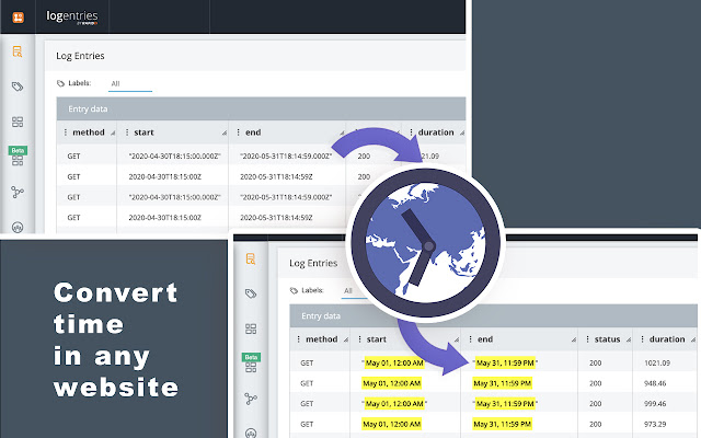 DateTime Formatter מחנות האינטרנט של Chrome להפעלה עם OffiDocs Chromium באינטרנט