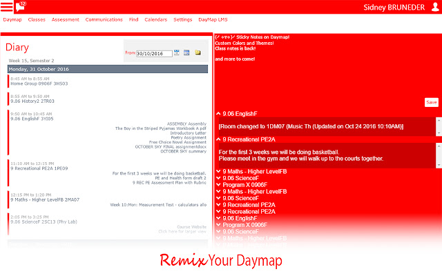 Daymap Simple  from Chrome web store to be run with OffiDocs Chromium online