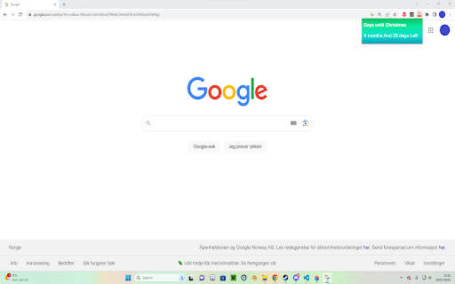 Days Till Christmas  from Chrome web store to be run with OffiDocs Chromium online