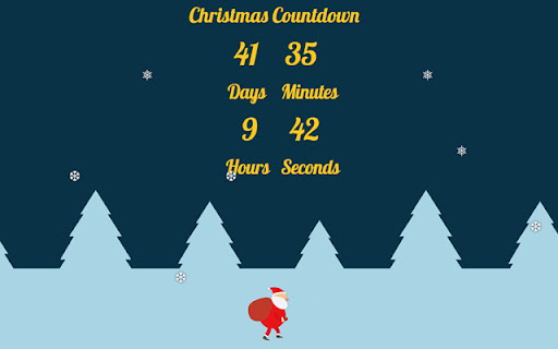 Days Until Christmas  from Chrome web store to be run with OffiDocs Chromium online