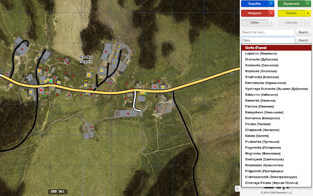 DayzDB.com Map City search  from Chrome web store to be run with OffiDocs Chromium online