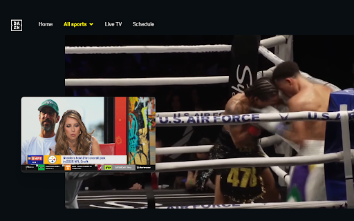DAZN: Picture in Picture  from Chrome web store to be run with OffiDocs Chromium online