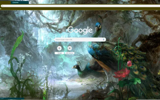 Dazzling Peacocks  from Chrome web store to be run with OffiDocs Chromium online