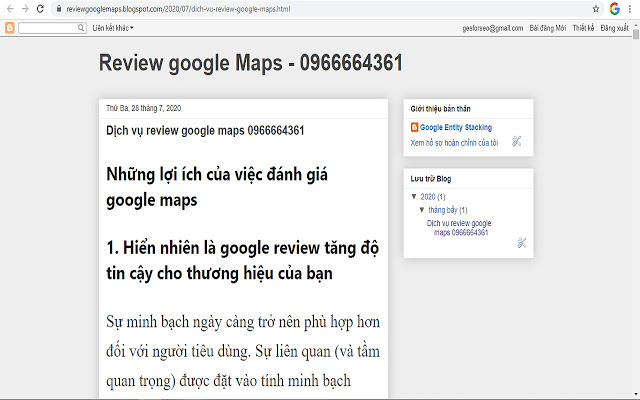 Dịch vụ Review Google Maps 0966664361  from Chrome web store to be run with OffiDocs Chromium online