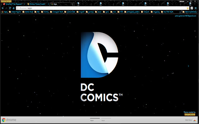 DC LOGO Theme 1600 x 900  from Chrome web store to be run with OffiDocs Chromium online