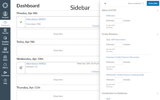 DeadlineDynamo  from Chrome web store to be run with OffiDocs Chromium online