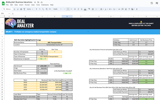 Deal Analyzer  from Chrome web store to be run with OffiDocs Chromium online