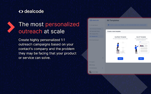 dealcode | AI Agents and Sales Co Pilot  from Chrome web store to be run with OffiDocs Chromium online