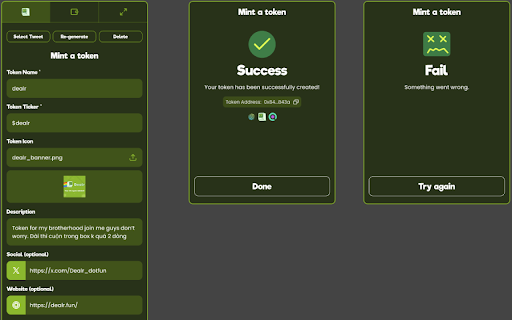 Dealr Extension  from Chrome web store to be run with OffiDocs Chromium online