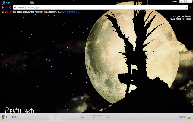 Death Note (1366x768)  from Chrome web store to be run with OffiDocs Chromium online